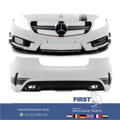 W176 A45 AMG PAKKET ORIGINEEL Mercedes A Klasse WIT AERO PER, Auto-onderdelen, Carrosserie en Plaatwerk, Bumper, Mercedes-Benz
