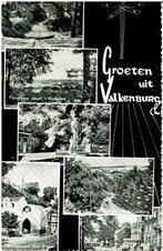 Ansichtkaart Valkenburg, 6-luik, poort, panorama, Cauberg, Ophalen of Verzenden, 1960 tot 1980, Gelopen, Limburg