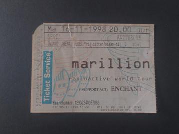 concert ticket kaartje Marillion Enchant 1998 Ahoy rotterdam beschikbaar voor biedingen