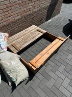 Zandbak incl. 4 zakken speelzand en accessoires, Kinderen en Baby's, Speelgoed | Buiten | Zandbakken, Ophalen of Verzenden, Gebruikt