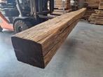 Gezocht: 4/5 Eiken balken van minstens 6,5m lang., Gebruikt, Eiken, Ophalen of Verzenden, Balk