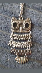 Ketting grote Uil, Verzenden, Nieuw, Zilver, Met hanger