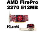 AMD FirePro 2270 512MB PCI-e x16 VGA Kaart, PCI-Express 2, GDDR5, AMD, Gebruikt