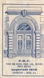 PMT - Kon. NL Mil. Bond PRO REGE Utrecht, Verzamelen, Ophalen of Verzenden