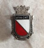 Vintage broche met Wapen van Utrecht, Ophalen, Zo goed als nieuw, Rood, Overige materialen