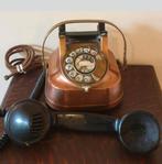 RTT56 B Telefoon met draaischijf - Koper & Bakeliet - 1956, Ophalen of Verzenden, Gebruikt, Met draaischijf