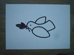 Art unlimited kaart Dick Bruna vredesduif duif duiven vogels, Ophalen of Verzenden, Voor 1920, Overige thema's