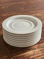 Stapel van 8 witte schotels van servies Thomas, Gebruikt, Ophalen of Verzenden, Bord(en), Effen