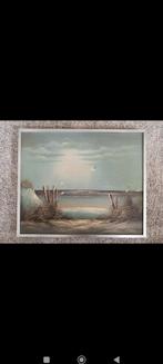 Echt schilderij zeezicht, Antiek en Kunst, Ophalen of Verzenden