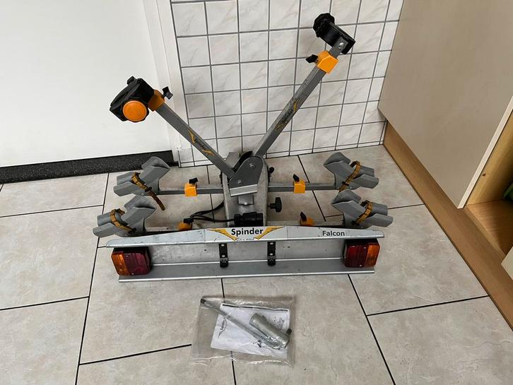 Spinder fietsendrager Falcon 2 fieten - kantelbaar, Auto diversen, Fietsendragers, Zo goed als nieuw, Trekhaakdrager, 2 fietsen