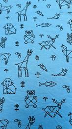 Origami animals tricot 4 lapjes, Hobby en Vrije tijd, Stoffen en Lappen, 120 cm of meer, Ophalen of Verzenden, Zo goed als nieuw