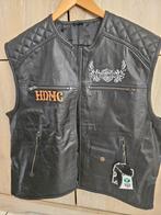 Zwarte leren harley davidson body warmer, Ophalen