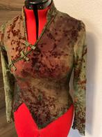 Mooie blouse Retrosia, Kleding | Dames, Blouses en Tunieken, Ophalen of Verzenden, Zo goed als nieuw, Maat 38/40 (M), Groen