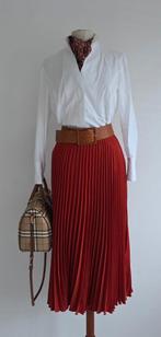 Pauw 4  plissé rok koraal rood 42, Verzenden, Maat 42/44 (L), Pauw, Zo goed als nieuw