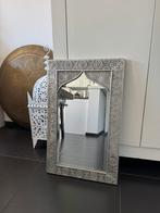 Prachtige oosterse spiegel Marrakech rvs zilver ZGAN!, Huis en Inrichting, Woonaccessoires | Spiegels, Ophalen of Verzenden, Zo goed als nieuw
