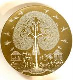 Warli Art. tree of life keramiek bord, Ophalen, Zo goed als nieuw, Overige materialen, Bord of Schaal