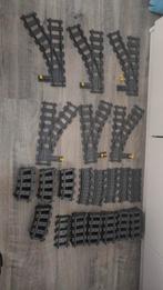 Lego City Rails - 6 wissels - flex, recht en bocht, Ophalen of Verzenden, Gebruikt, Losse stenen, Lego
