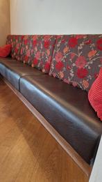 Wandbank / Eetkamerbank met bloemenmotief, Ophalen, Stof, Gebruikt, 300 cm of meer