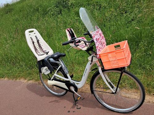 MOEDERFIETS met kinderzitjes, Fietsen en Brommers, Fietsen | Dames | Moederfietsen, Zo goed als nieuw, 50 tot 53 cm, 2 zitjes