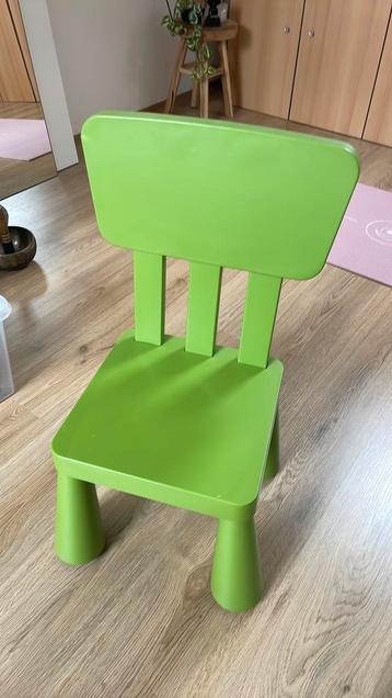 Ikea plastic kinderstoeltje groen beschikbaar voor biedingen