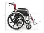 Aluminium rolstoel met remmen, Diversen, Nieuw, Duwrolstoel, Ophalen of Verzenden, Inklapbaar