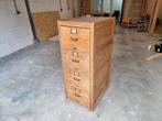 Antieke archiefkast met 4 lades, Huis en Inrichting, Kasten | Roldeurkasten en Archiefkasten, Ophalen, Gebruikt, 50 tot 100 cm