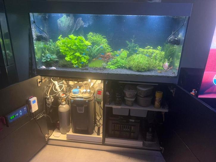 Aquarium oase 300 highline compleet vaste prijs, Dieren en Toebehoren, Vissen | Aquaria en Toebehoren, Zo goed als nieuw, Ophalen