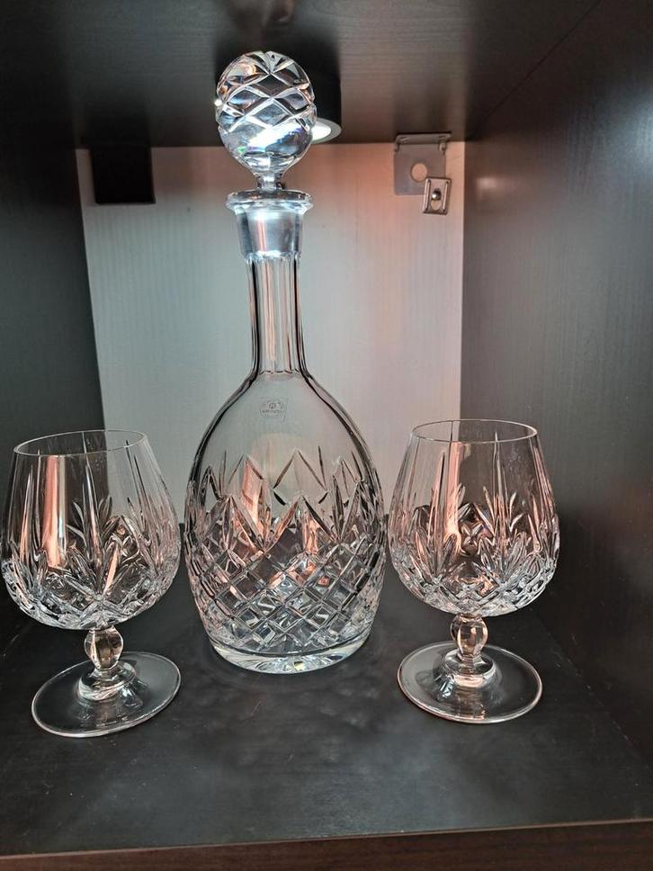 Kristallen Cognac Karaf Set - Joegoslavisch Kristal, Antiek en Kunst, Antiek | Glas en Kristal, Ophalen of Verzenden