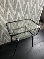 Bijzettafel glas riverdale, Huis en Inrichting, Tafels | Sidetables, Ophalen, Zo goed als nieuw, Rond