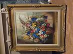 Prachtig schilderij bloemen veldboeket, Antiek en Kunst, Kunst | Schilderijen | Klassiek, Ophalen of Verzenden