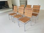 6 eettafel stoelen, Huis en Inrichting, Stoelen, Ophalen, Gebruikt, Bruin, Vijf, Zes of meer stoelen