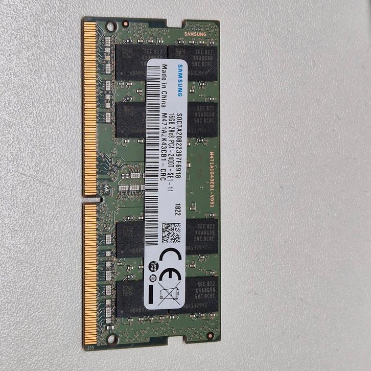 Samsung 16GB PC4-2400T Sodimm, Computers en Software, RAM geheugen, Gebruikt, Laptop, 16 GB, DDR4, Verzenden