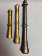 Antieke Bronzen #Vijzelstampers - 17e & 19e Eeuw, Ophalen of Verzenden, Brons
