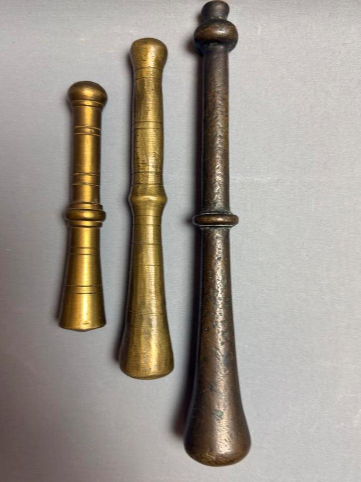 Antieke Bronzen #Vijzelstampers - 17e & 19e Eeuw, Antiek en Kunst, Antiek | Koper en Brons, Brons, Ophalen of Verzenden