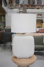 Prachtige grote tafellamp schemerlamp off-white naturel, Ophalen of Verzenden, Zo goed als nieuw, Stof, 75 cm of meer