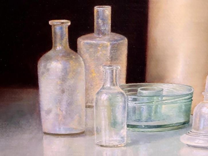 E.P. Moleveld, olieverf, 40x50cm, 1350,- euro, incl. lijst, Antiek en Kunst, Kunst | Schilderijen | Klassiek, Ophalen of Verzenden