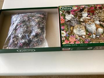 Nieuwe Falcon puzzel poezen tussen bloemen Debbie Cook beschikbaar voor biedingen