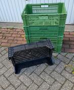 stapelbare kratten groen en wit, Ophalen, Gebruikt, 40 tot 60 cm, 50 tot 75 cm