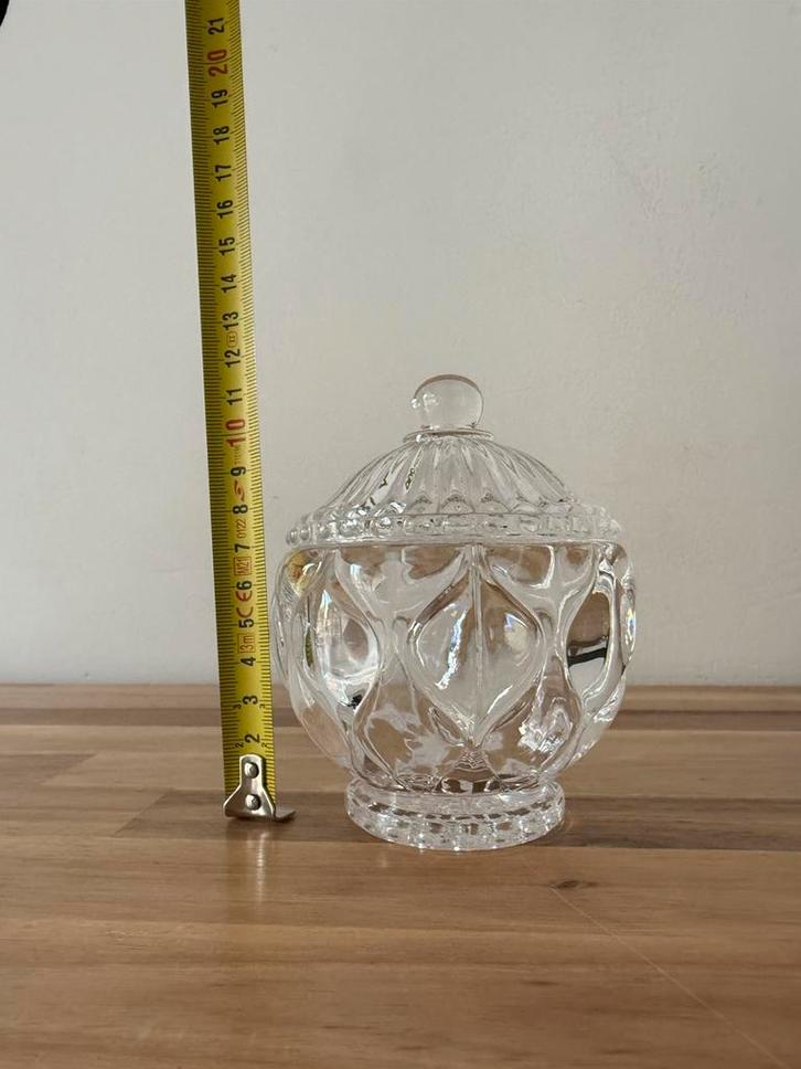 Glazen sieradendoosje ( kerstkado ;-), Sieraden, Tassen en Uiterlijk, Overige Accessoires, Nieuw, Ophalen of Verzenden