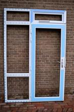 Kunststof pui met deur en bovenlicht, Doe-het-zelf en Verbouw, Kozijnen en Schuifpuien, Ophalen, Kunststof, Overige typen, Zo goed als nieuw