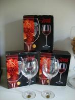6  Italiaanse Rode wijn glazen 30 cl Crystal. Nieuw in doos., Nieuw, Overige typen, Ophalen of Verzenden