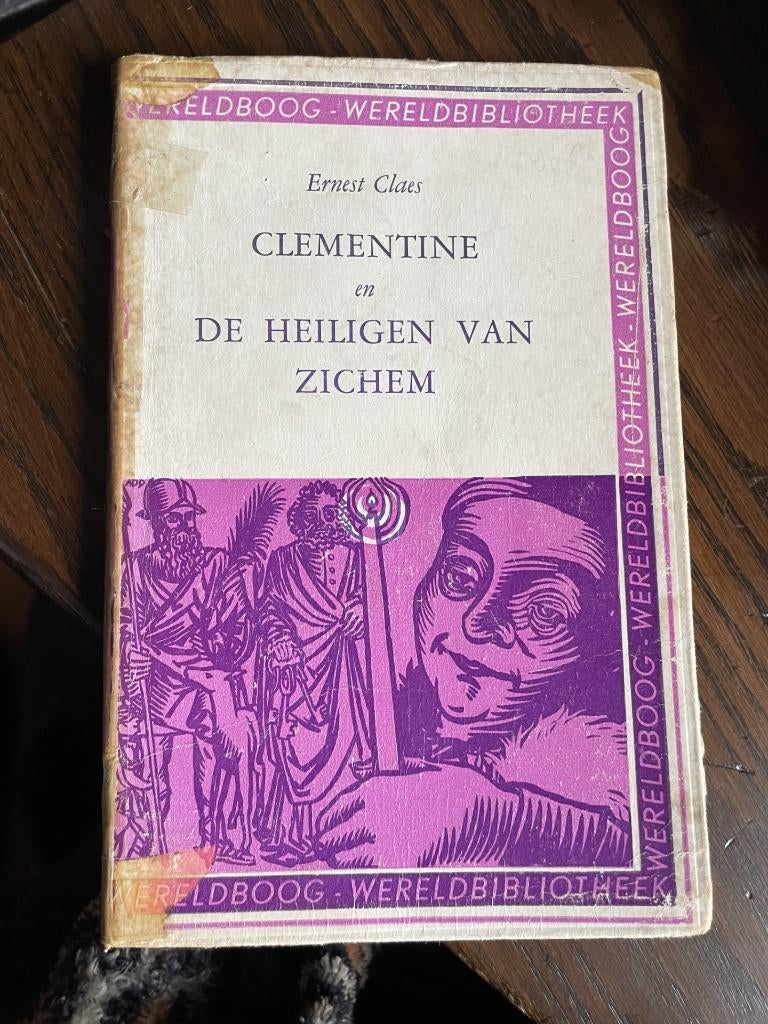 Ernest claes /clementine en de heiligen van zichem/1954 hout, Ophalen of Verzenden, Zo goed als nieuw
