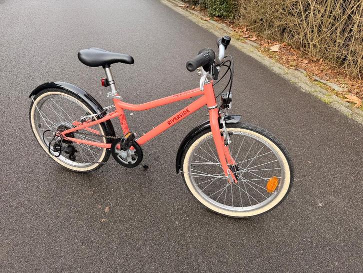 Meisjesfiets 20 inch, 6 vers., handremmen, Fietsen en Brommers, Fietsen | Meisjes, Gebruikt, 20 inch, Handrem, Versnellingen, Ophalen
