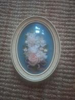 Retro lijstje met bloemmotief, Ophalen of Verzenden, Koningin Beatrix