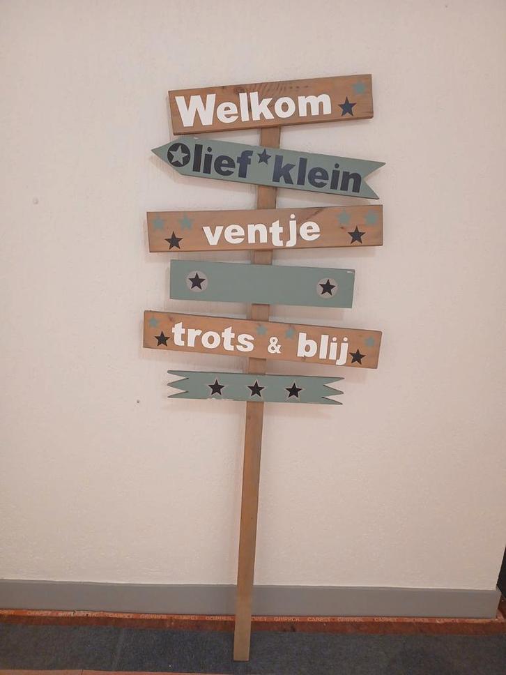 geboortebord, Kinderen en Baby's, Kraamcadeaus en Geboorteborden, Zo goed als nieuw, Ophalen