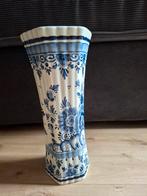 Delfts Blauw Trompetvaas Handgeschilderd, Antiek en Kunst, Ophalen
