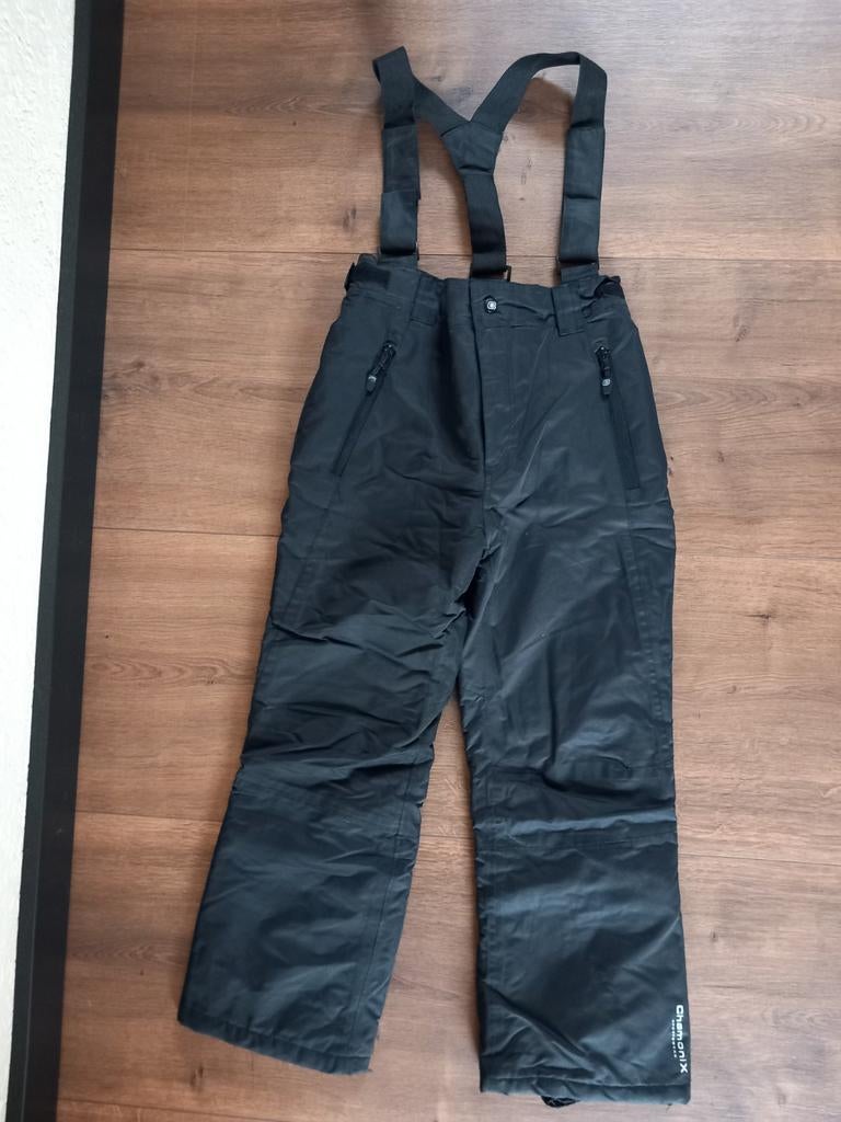 Zwarte Skibroek - Maat 152, Kinderen en Baby's, Kinderkleding | Maat 152, Ophalen of Verzenden, Zo goed als nieuw, Jongen of Meisje