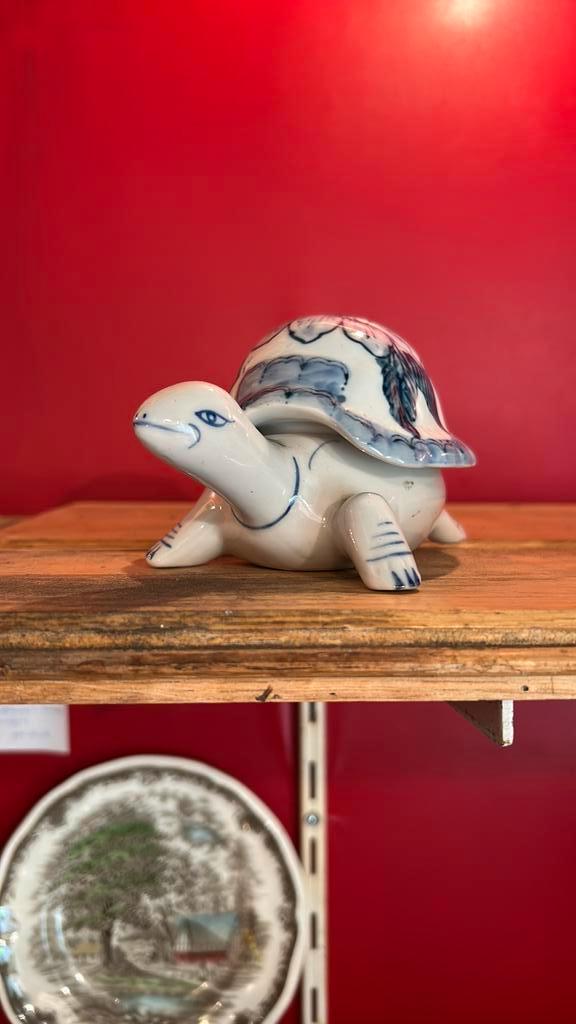 Chinees Porseleinen Schildpad Opbergbakje, Huis en Inrichting, Woonaccessoires | Schalen en Manden, Gebruikt, Schaal, Overige vormen