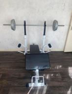 Halterbank met gewichten gorilla, Ophalen, Zo goed als nieuw, Rug, Fitnessbank