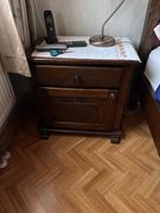 Massief Eiken bed met 2 nachtkastjes TOP Kwaliteit !!!!, Huis en Inrichting, Slaapkamer | Bedden, Ophalen, Bruin, Tweepersoons